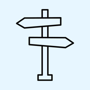 panneau qui représente le parcours